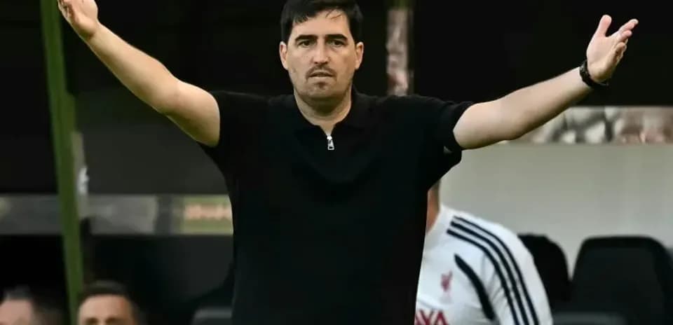 Coach gesturing on the sidelines during match