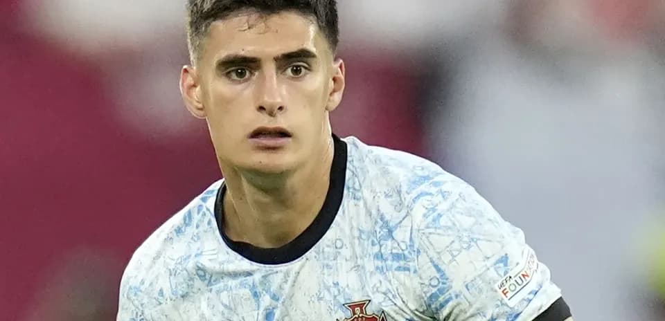Player wearing Portugal jersey during match