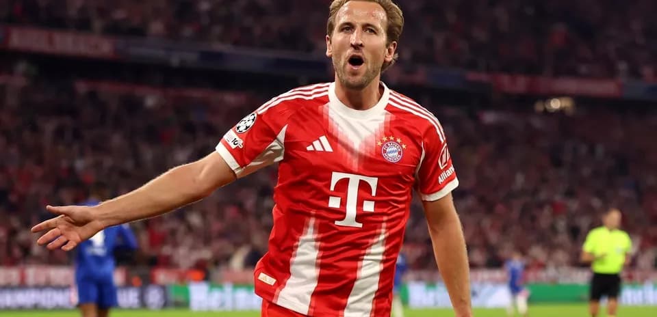 Player celebrating a goal during UEFA Champions League match