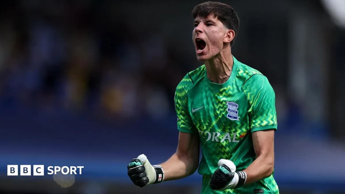 Goalkeeper celebrating during a match for Birmingham City