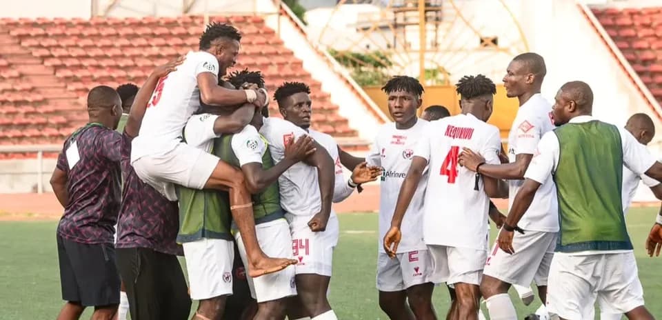 Nasarawa United players celebrating a goal