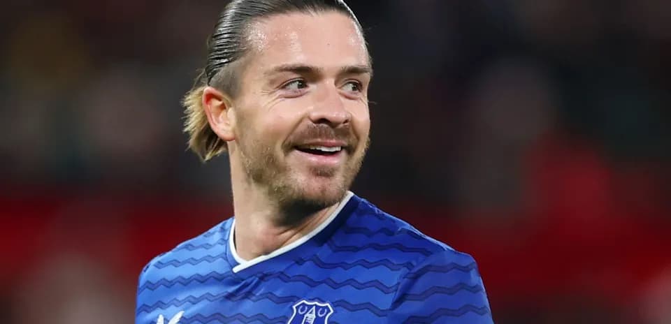 Everton player smiling during a match