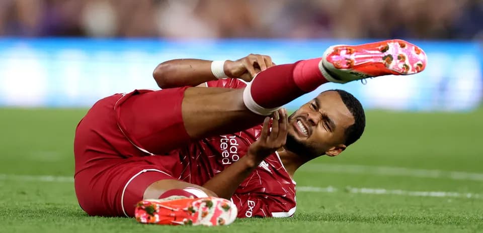 Player injured on the ground during match