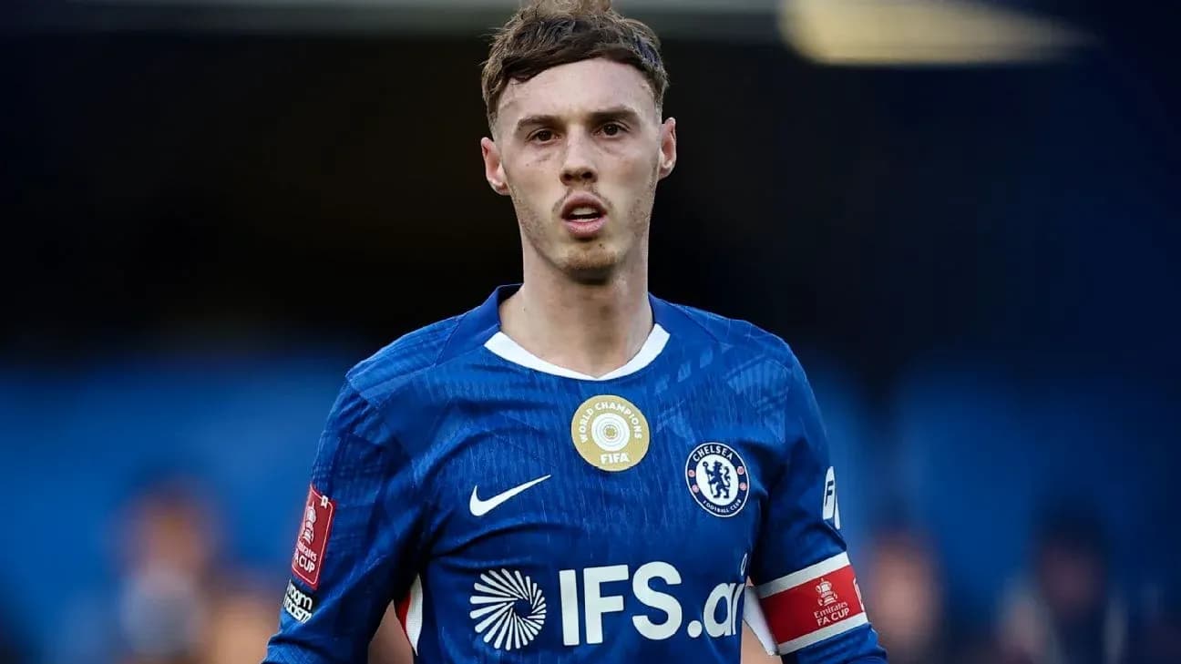 Player in Chelsea jersey during match action