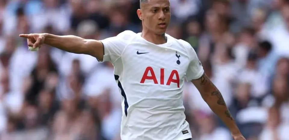 Player gesturing during match for Tottenham Hotspur