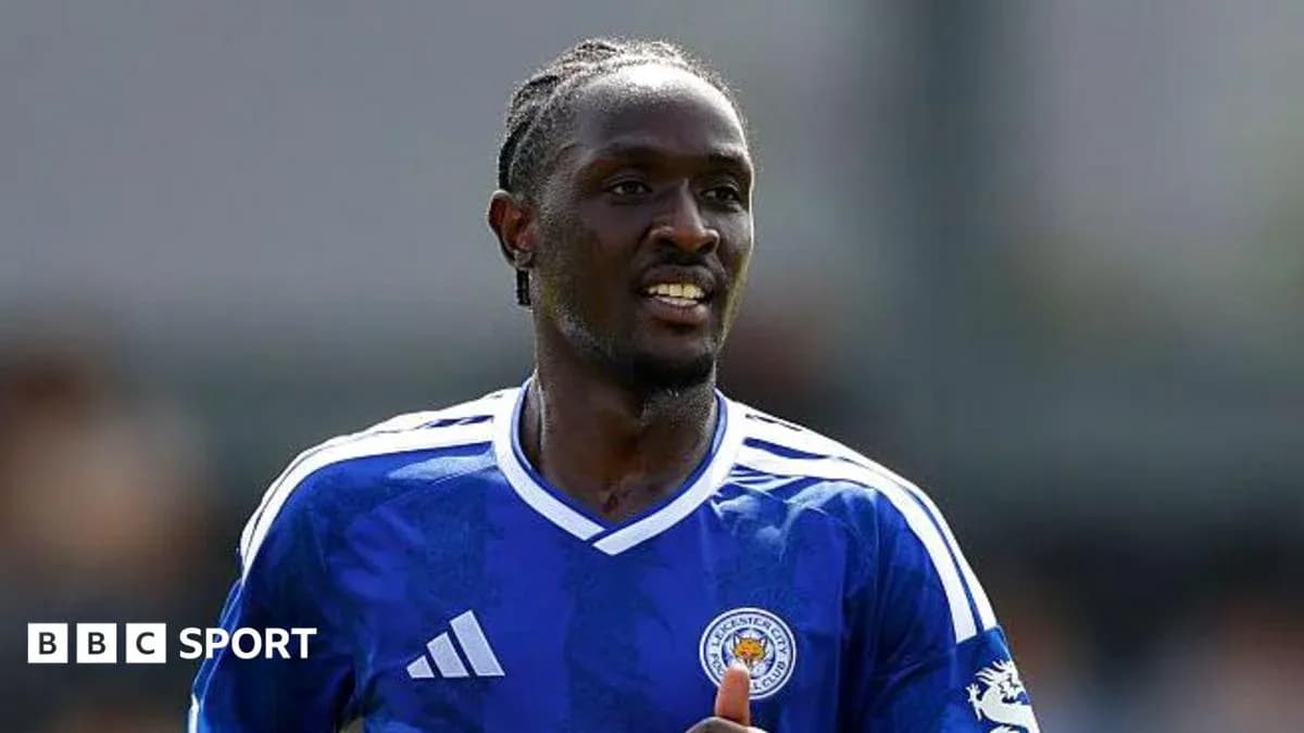 Leicester City player during training session
