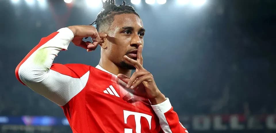 Player celebrating with finger on lips gesture