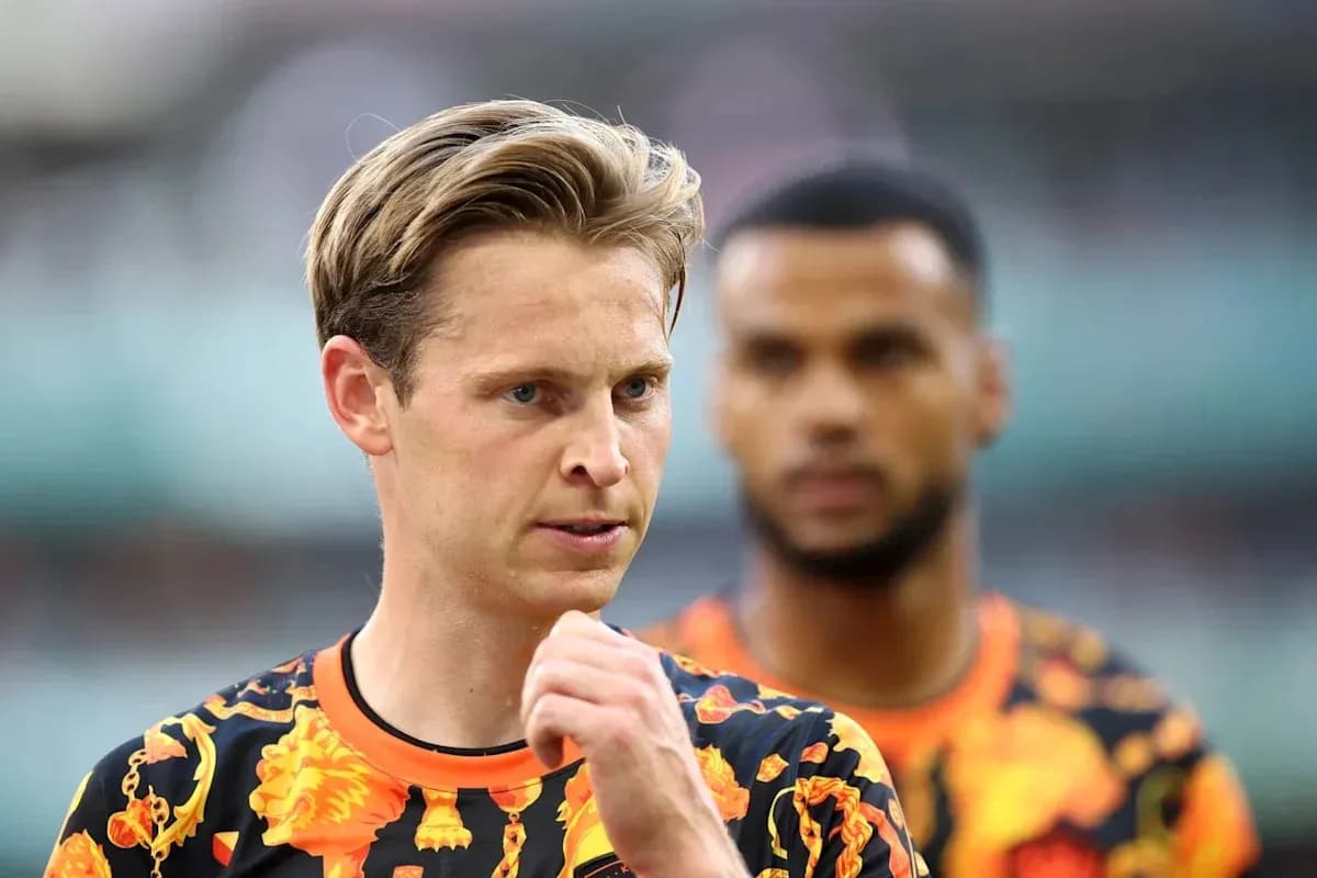 Player in colorful jersey during match warm-up