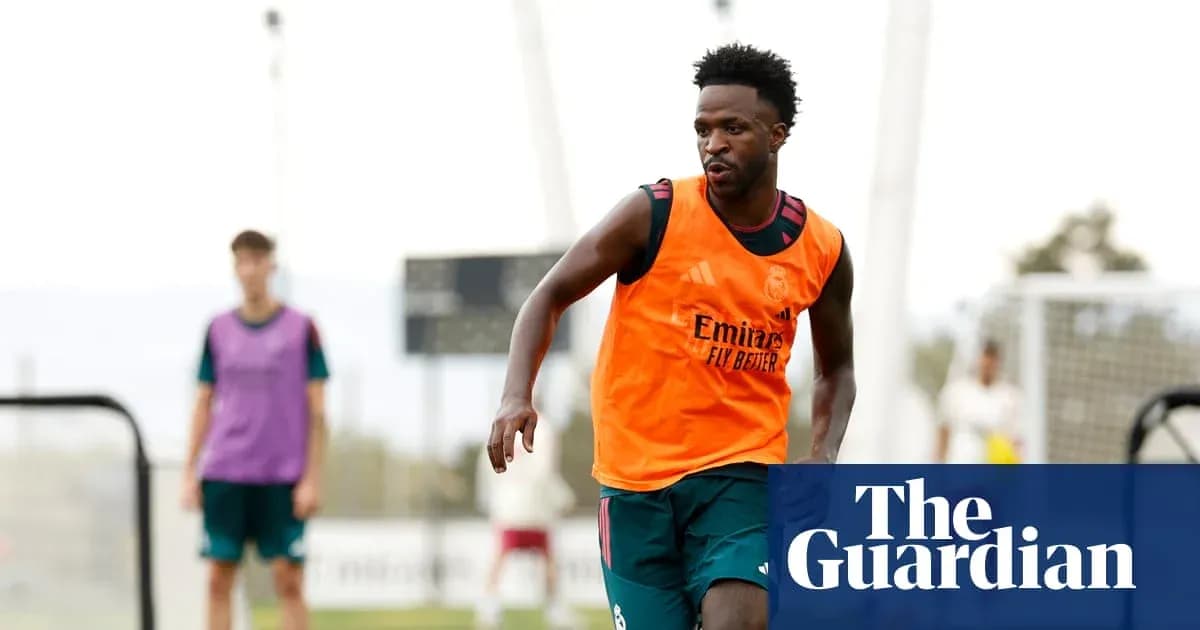 Player training in Real Madrid kit during practice session