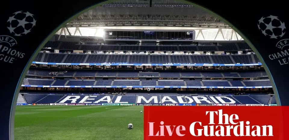 View of Real Madrid stadium before match