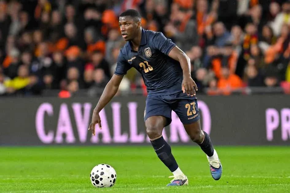 Player dribbling the ball during a match