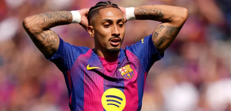 Player in Barcelona jersey during a match