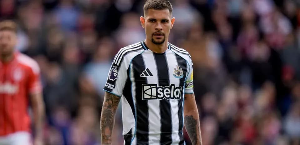 Newcastle player on field during match