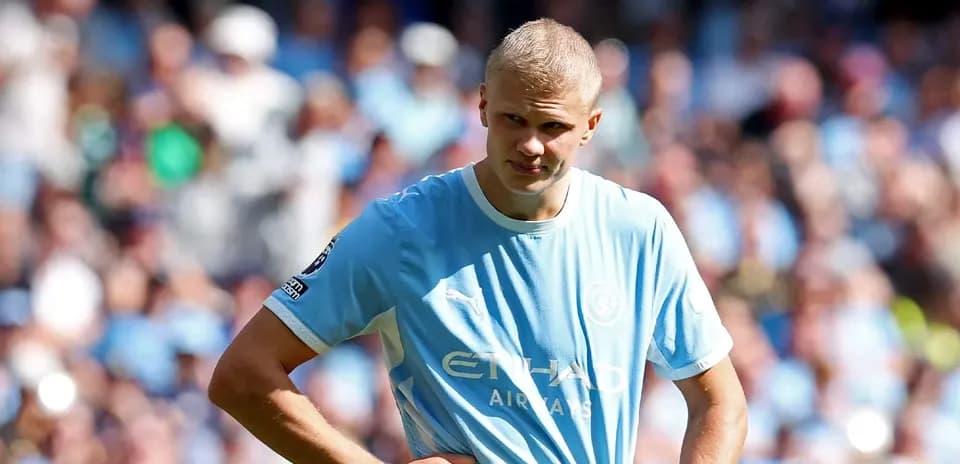 Player looking down during match at stadium