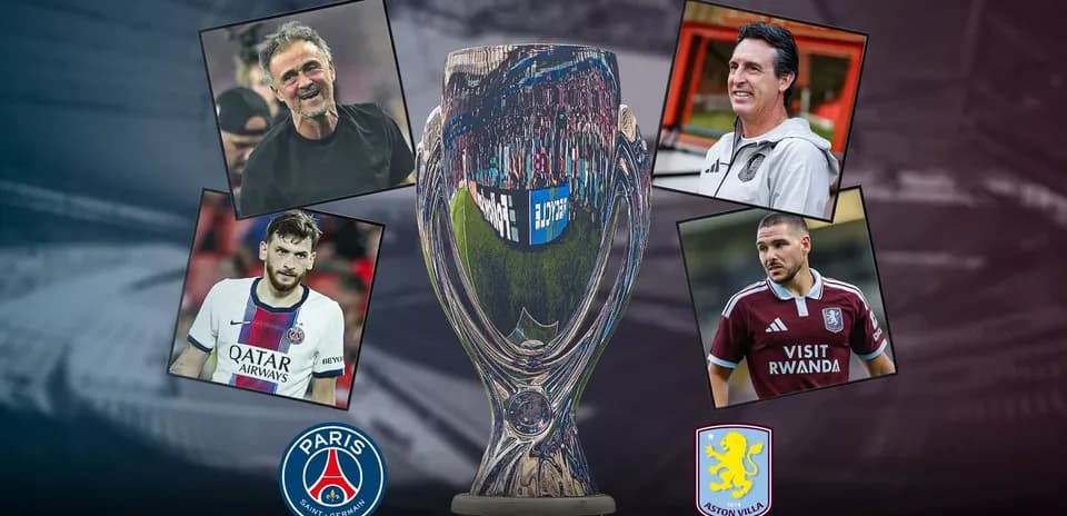 Coaches and players around a trophy for competition