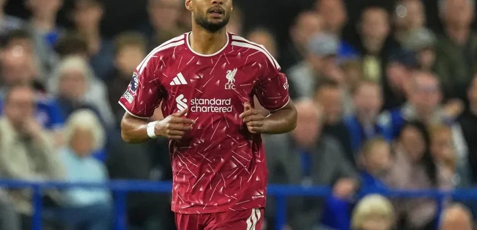 Liverpool player running during a match
