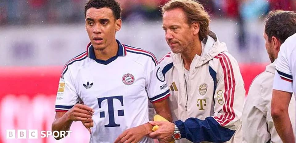 Player receiving medical attention during match