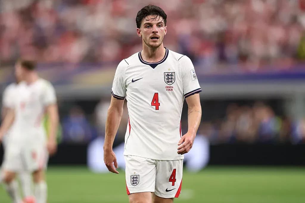 England player walking on the pitch during match