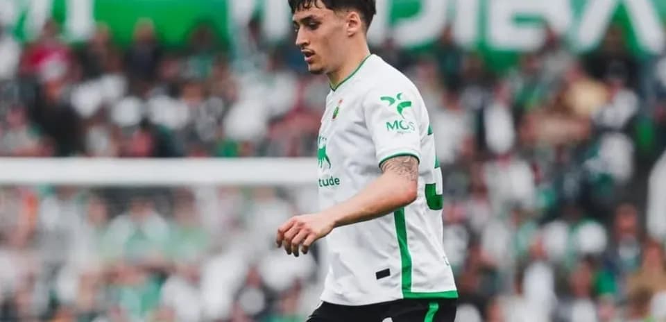 Player walking on field during match