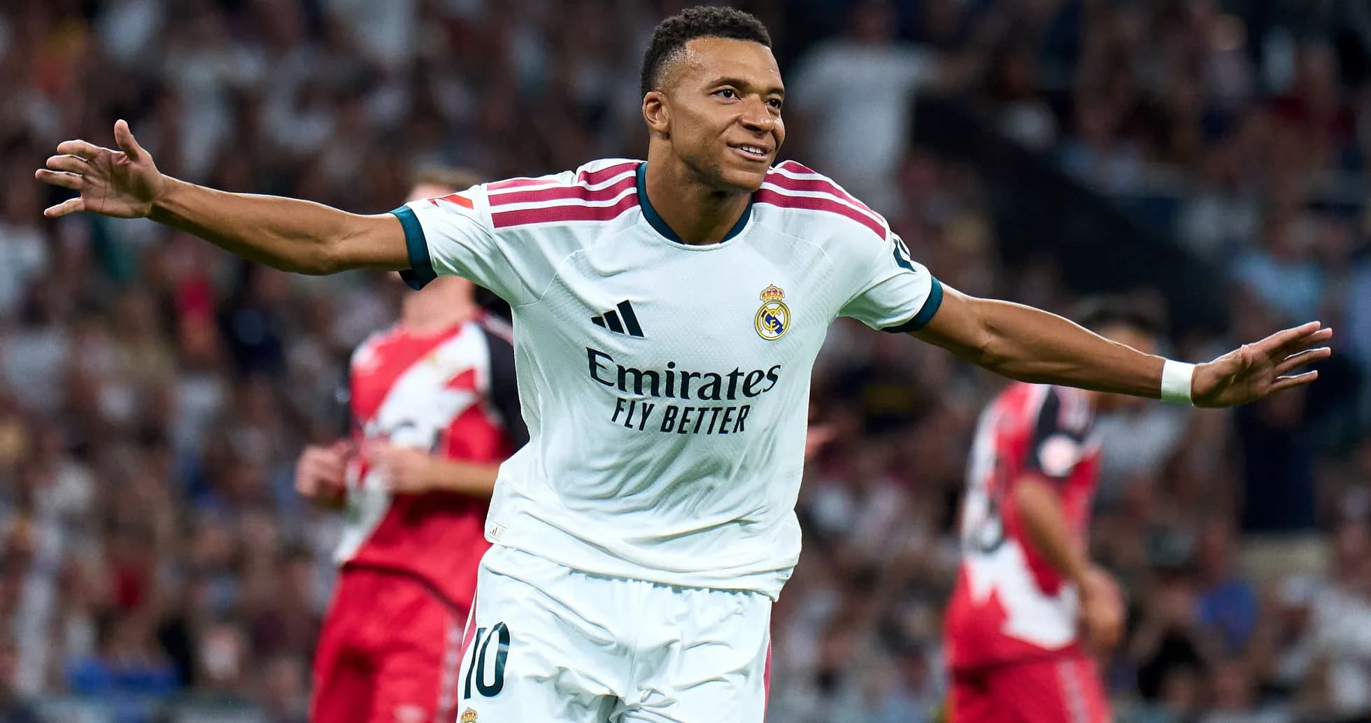 Player celebrating after scoring for Real Madrid