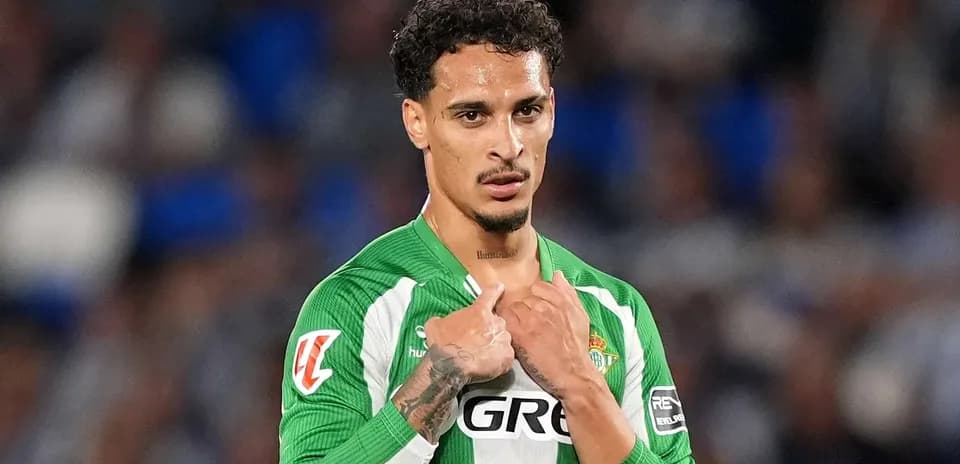 Player from Real Betis during La Liga match
