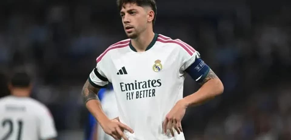 Player in Real Madrid kit during match