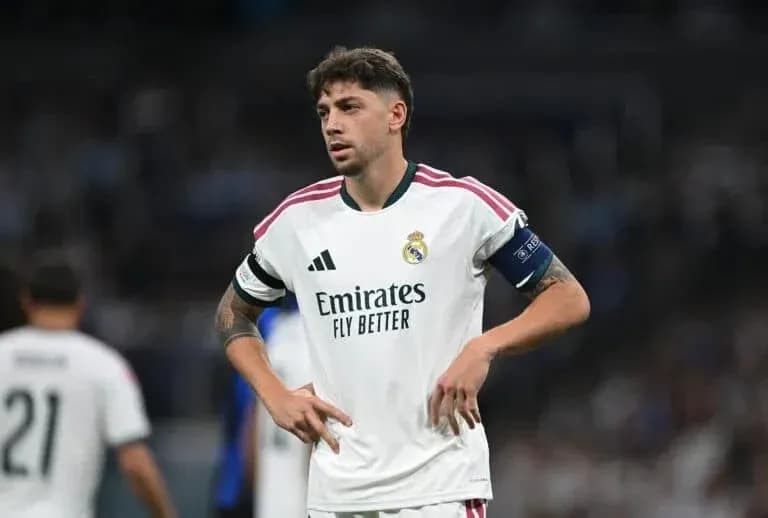 Player in Real Madrid kit during match