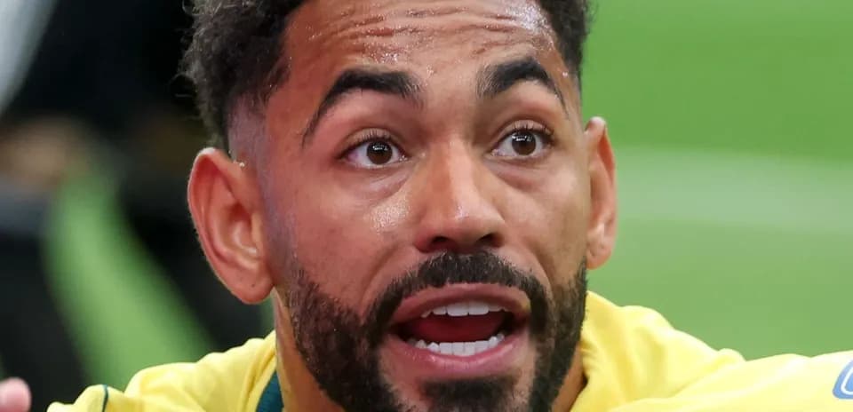 Player celebrating passionately during match action
