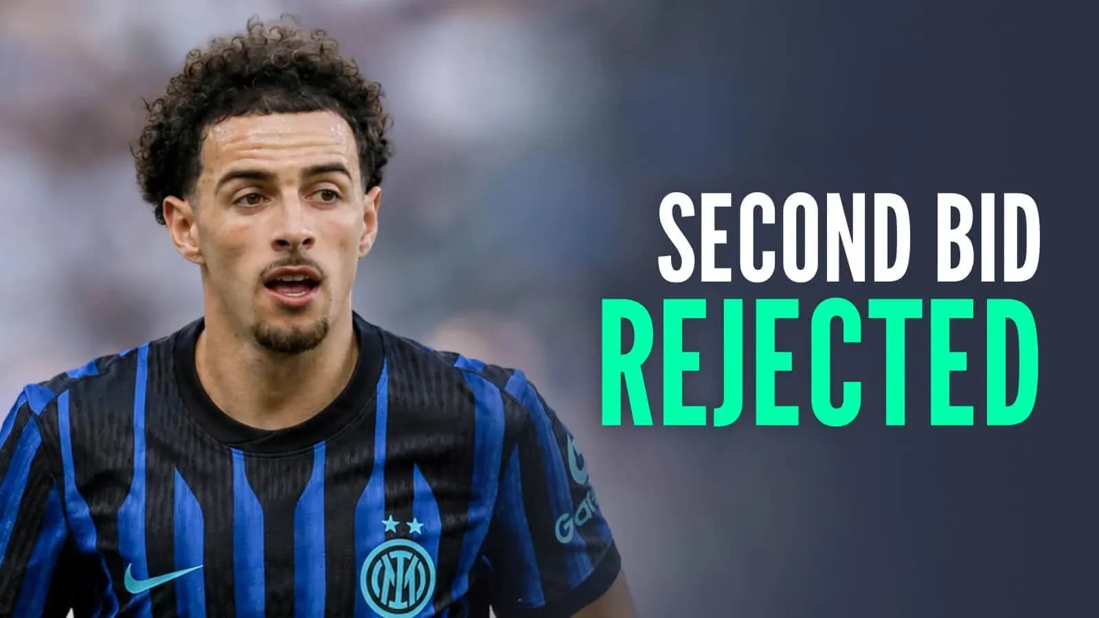 Player wearing Inter Milan jersey during match