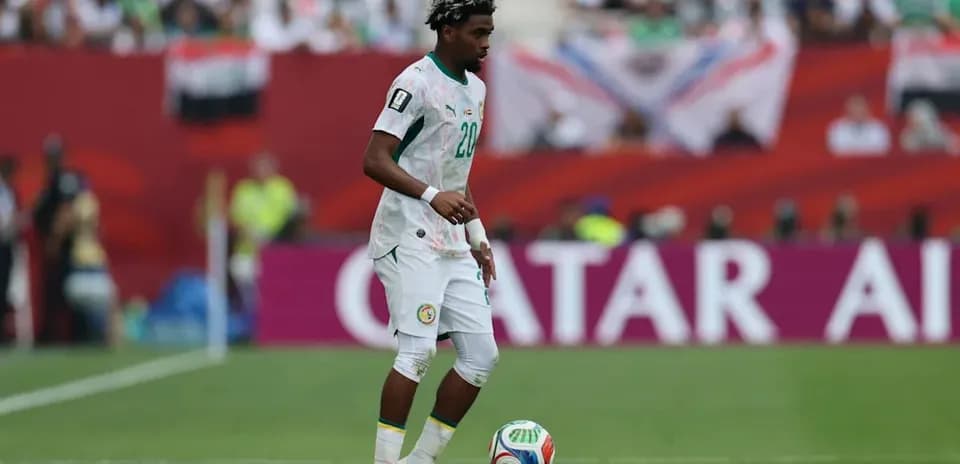 Player controlling the ball during a match