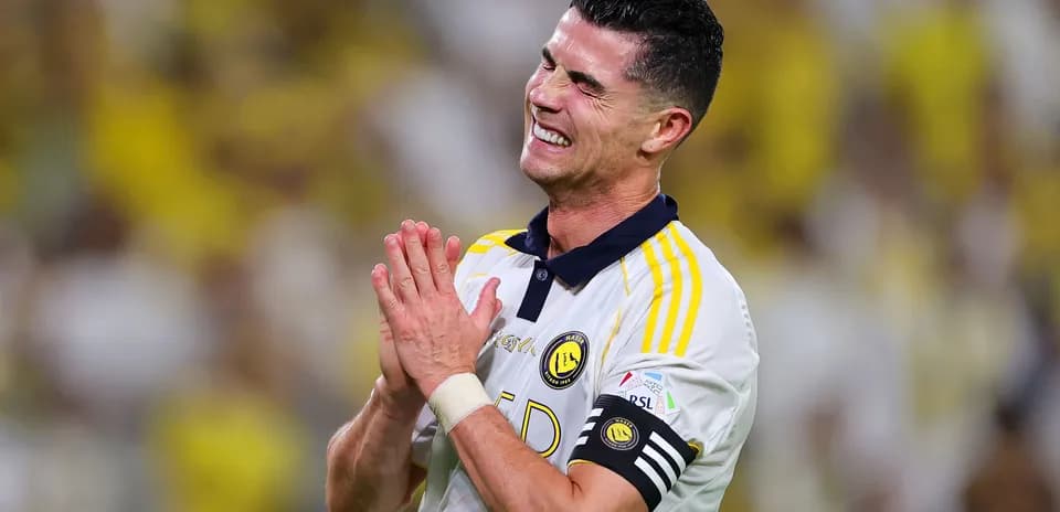Player celebrating on the field after match
