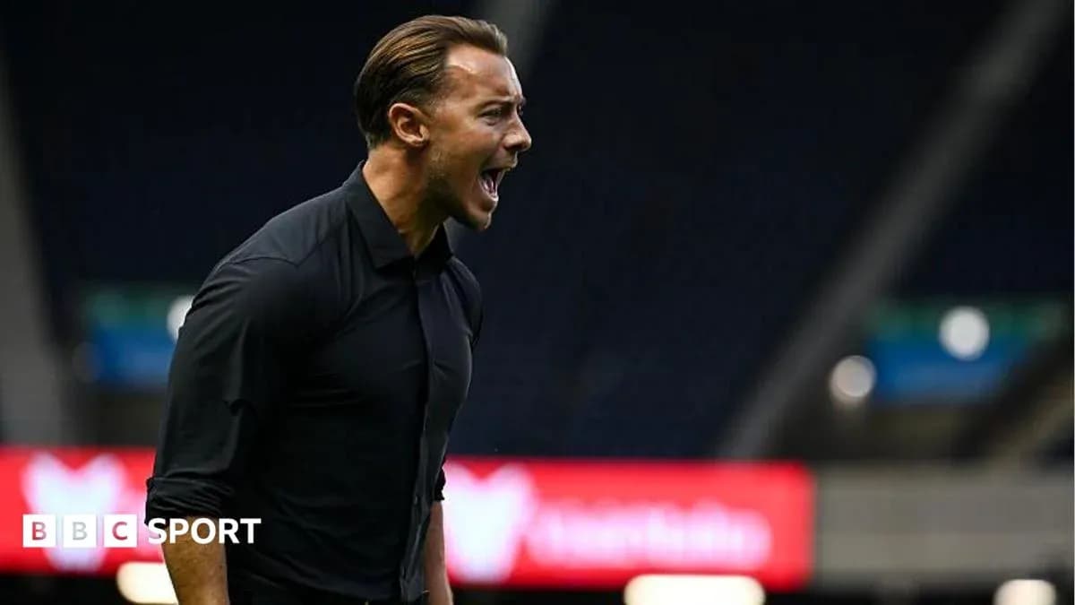 Coach shouting during match on the sidelines