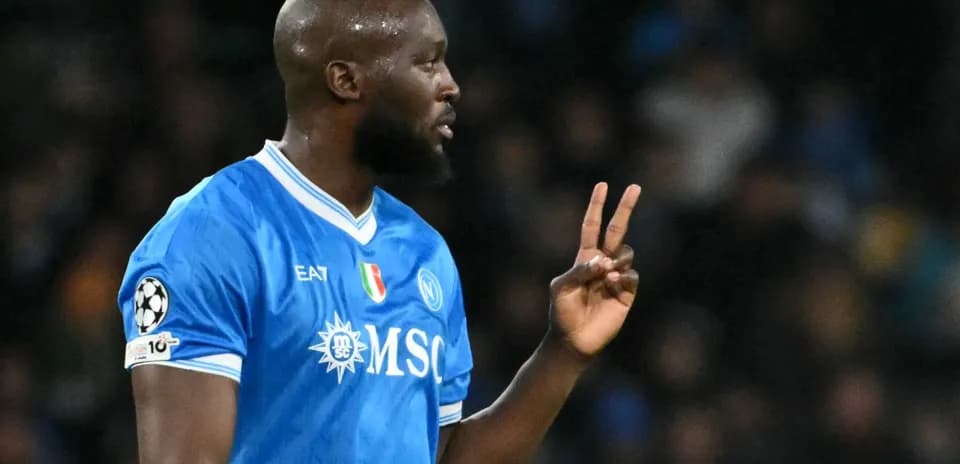 Player gesturing during a UEFA Champions League match