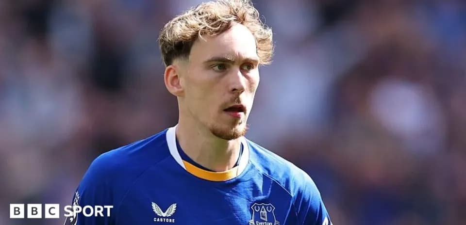 Everton player walking on the pitch during match