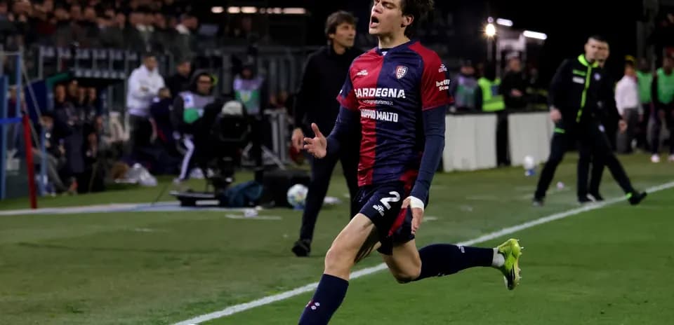 Player celebrating a goal on the pitch