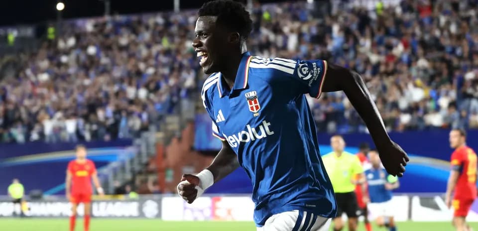 Player celebrating a goal during a match