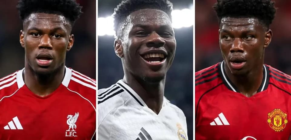 Three images of a football player in different jerseys
