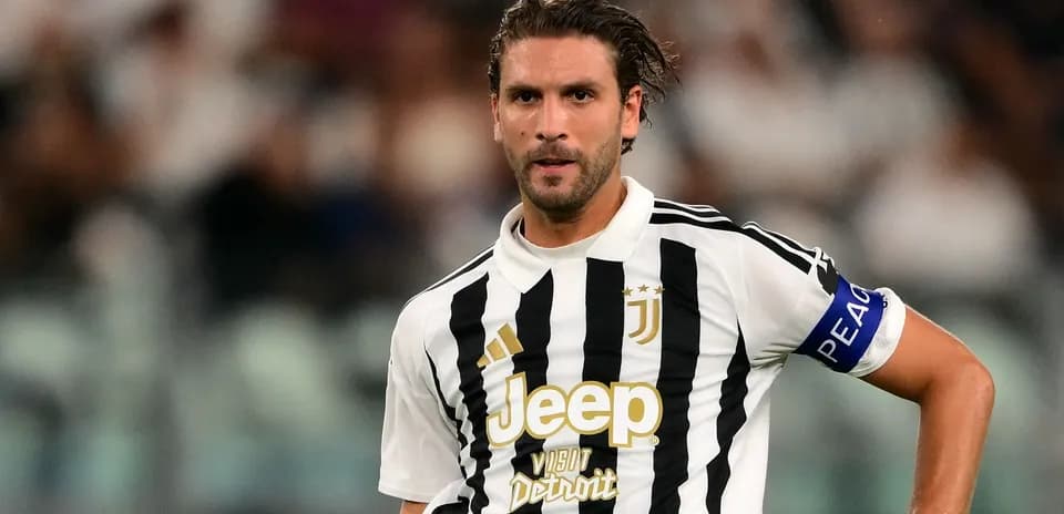 Juventus player on the field during match