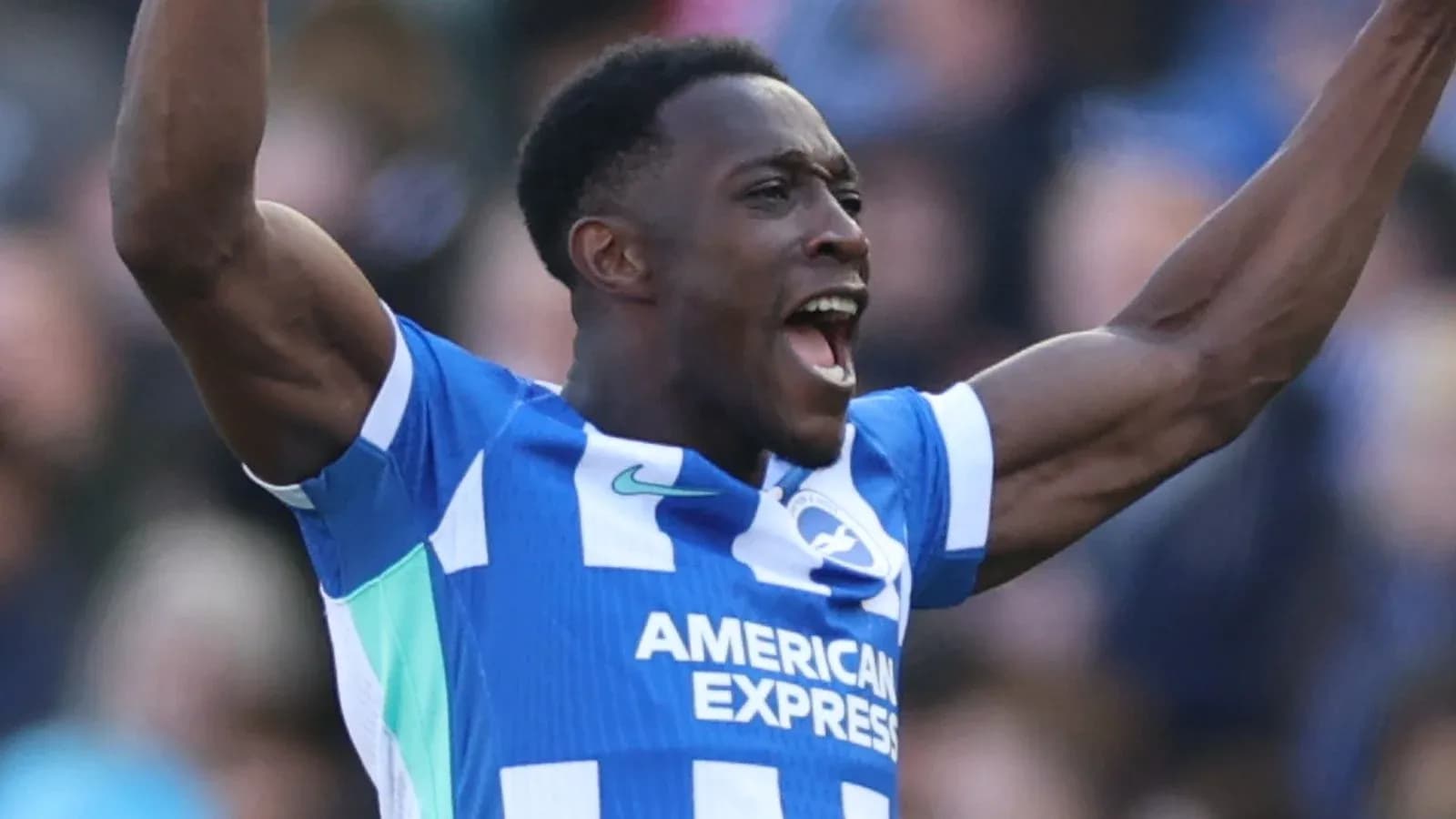 Player celebrating a goal on the field