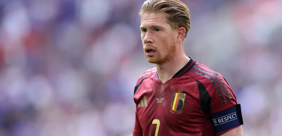 Belgian player with captain's armband during match