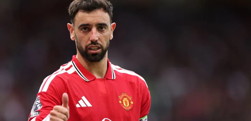 Bruno Fernandes gesturing during a match