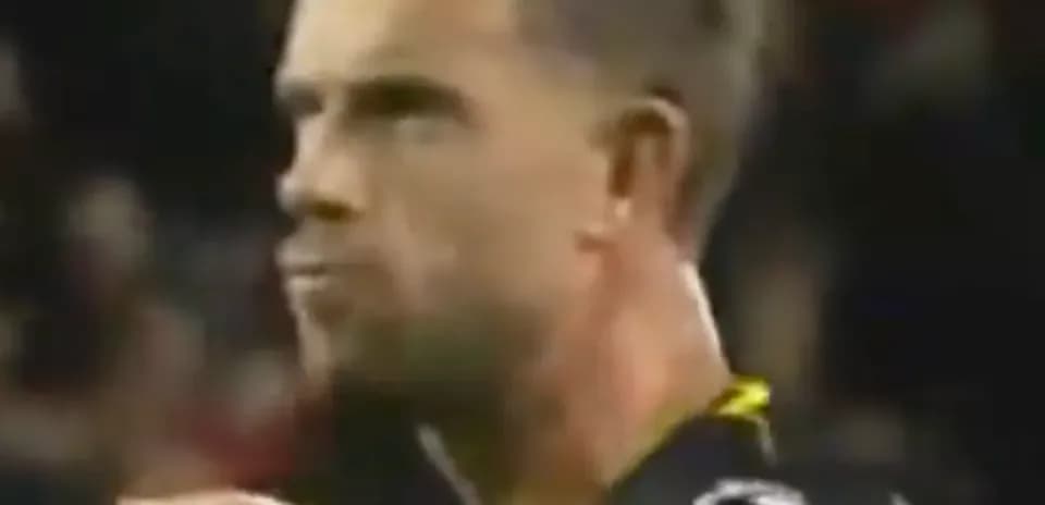 Player with focused expression during match