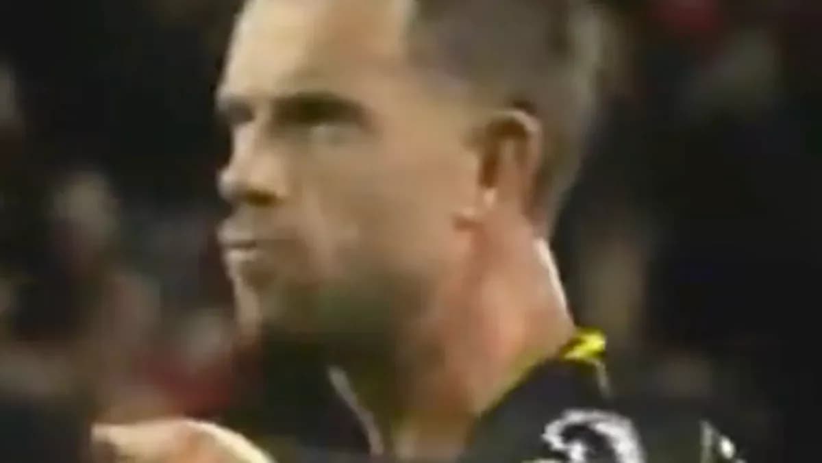 Player with focused expression during match