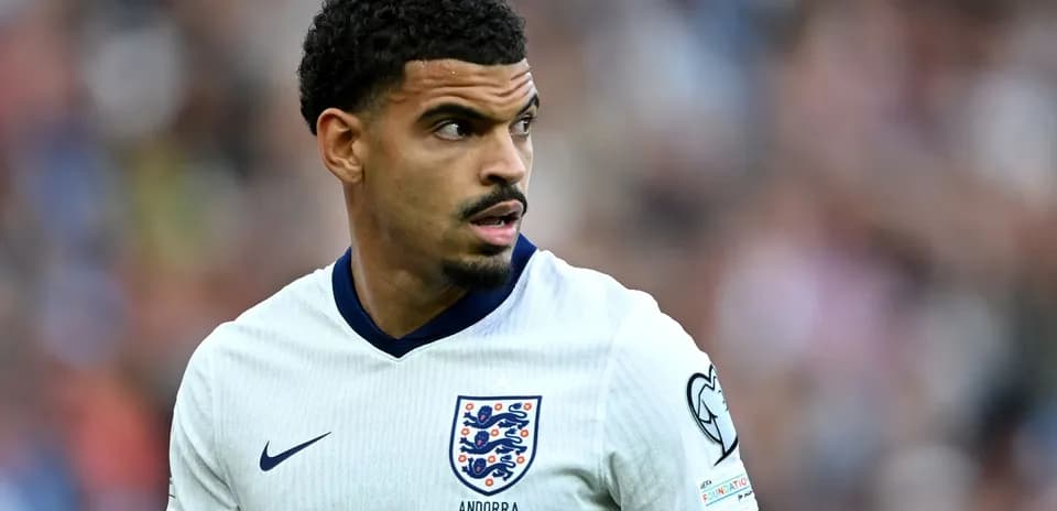 Player wearing England kit during a match