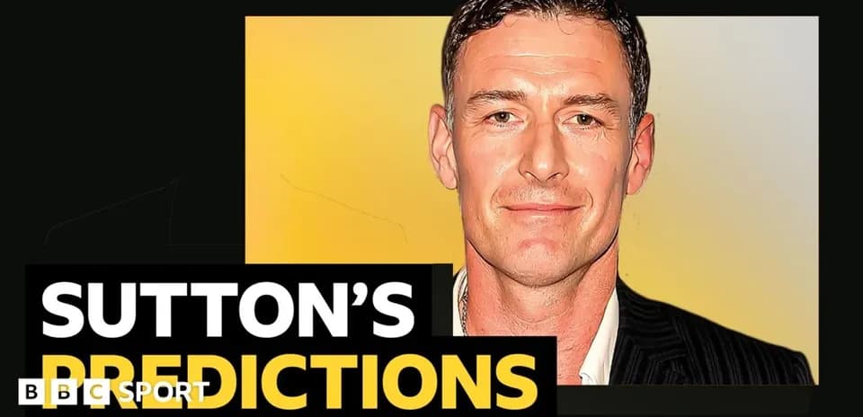 Person presenting football predictions for BBC Sport