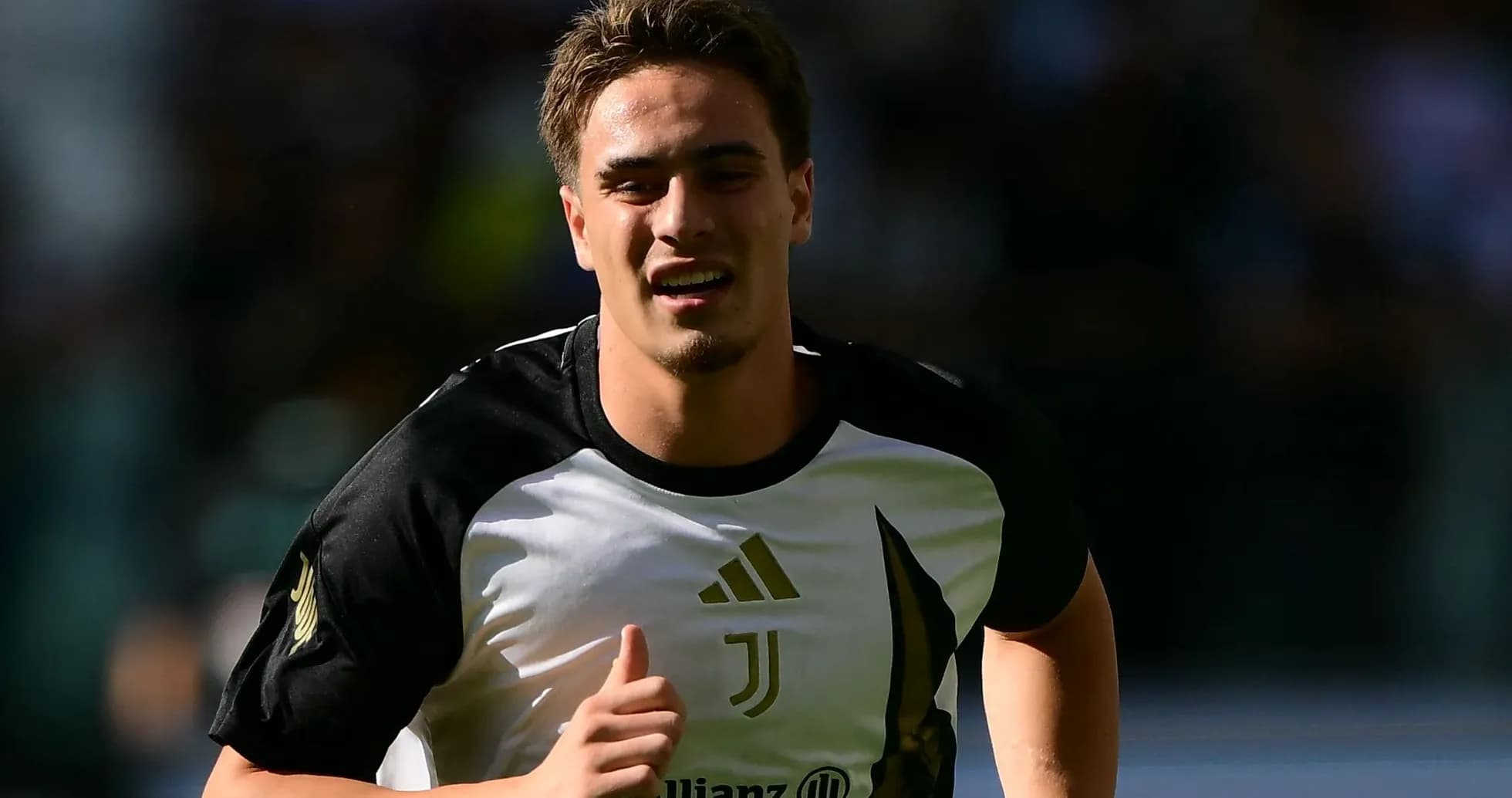 Player running during training session with Juventus