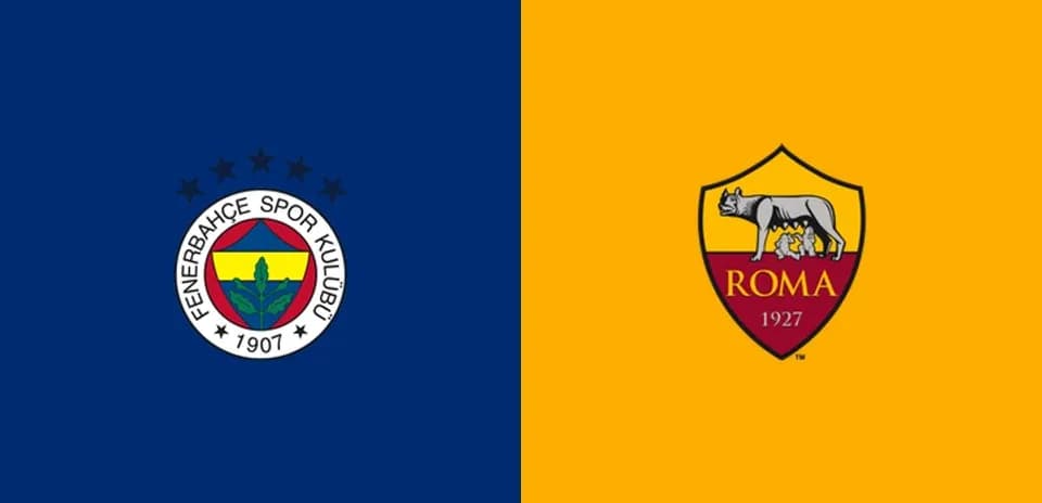 Fenerbahçe and Roma club logos side by side