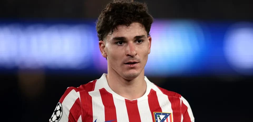 Athletic player in red and white striped jersey
