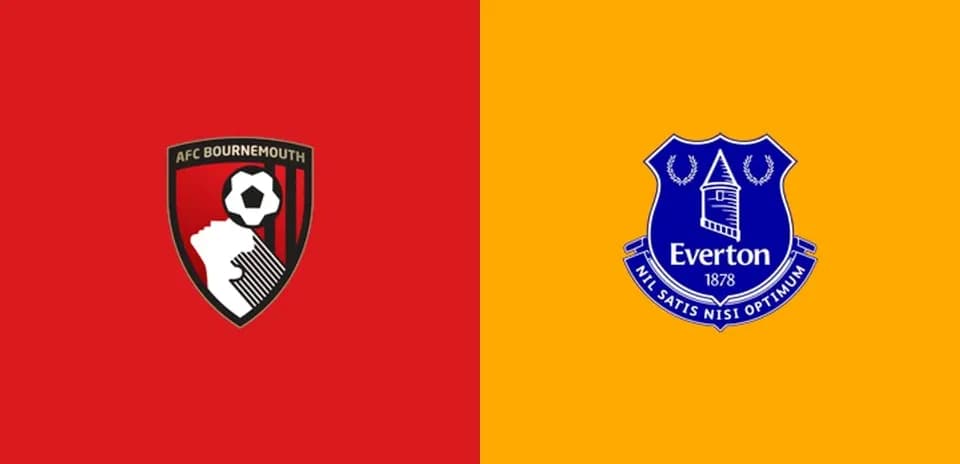 Logos of AFC Bournemouth and Everton FC