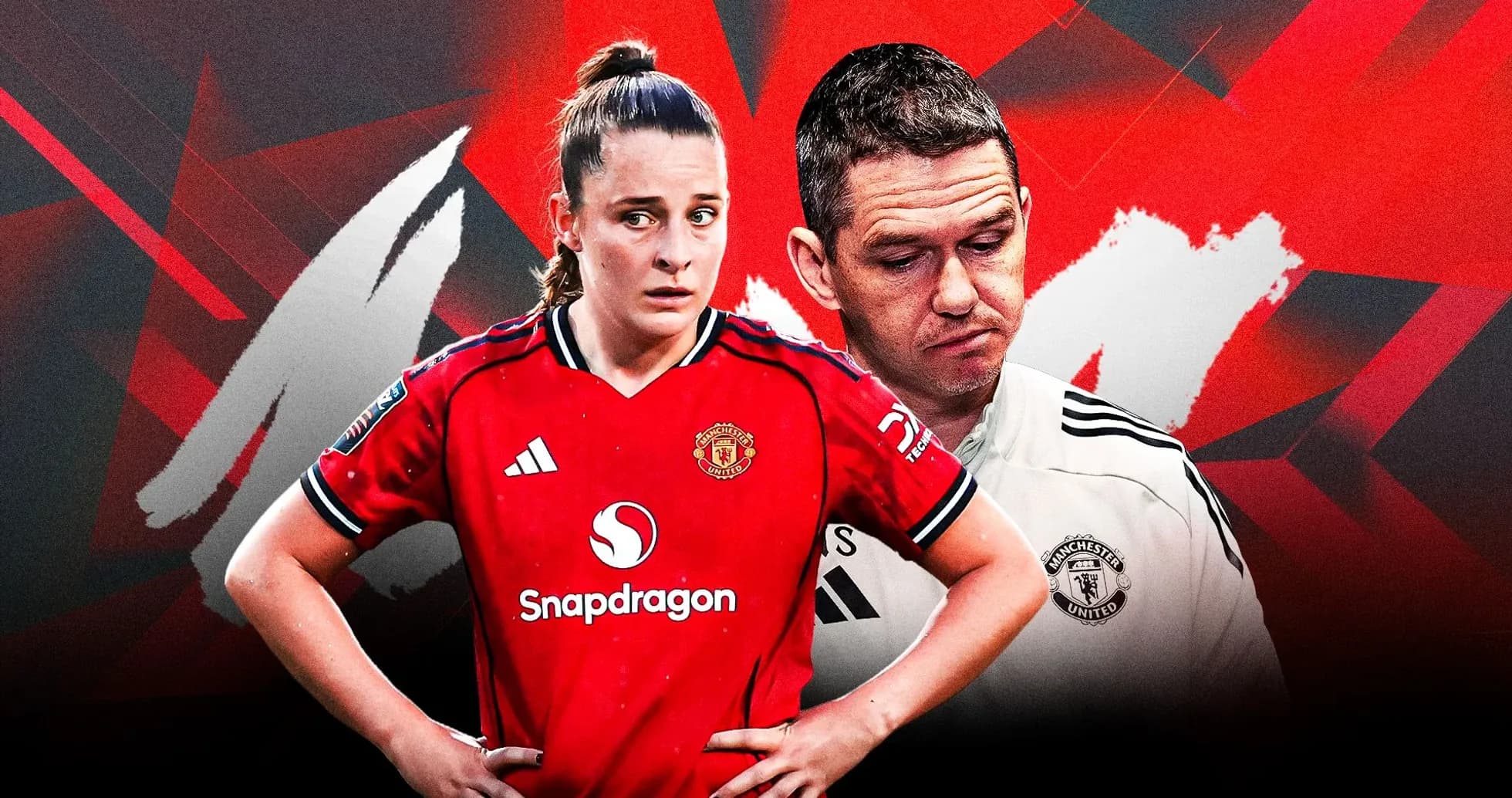 Manchester United player and coach in graphic design